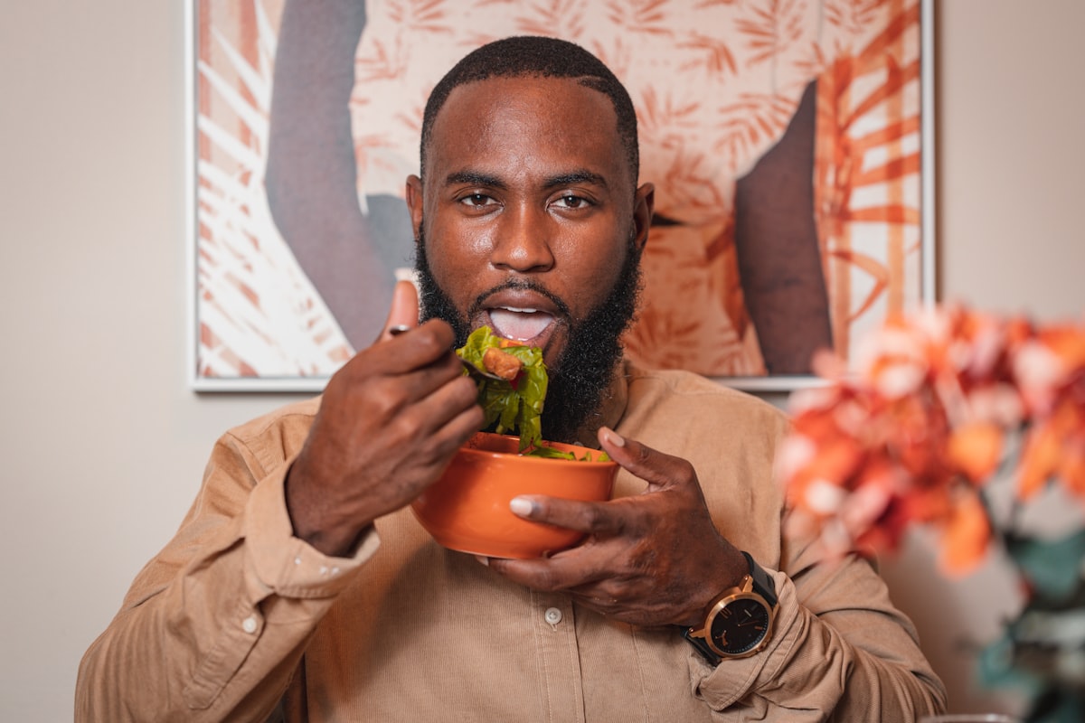 Man enjoying sustained energy and wellness from optimized digestion